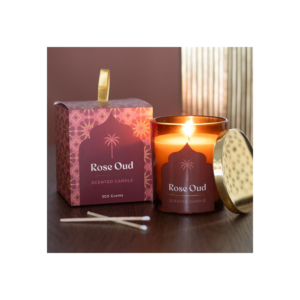 Arabian Nights Rose Oud Scented Candle
