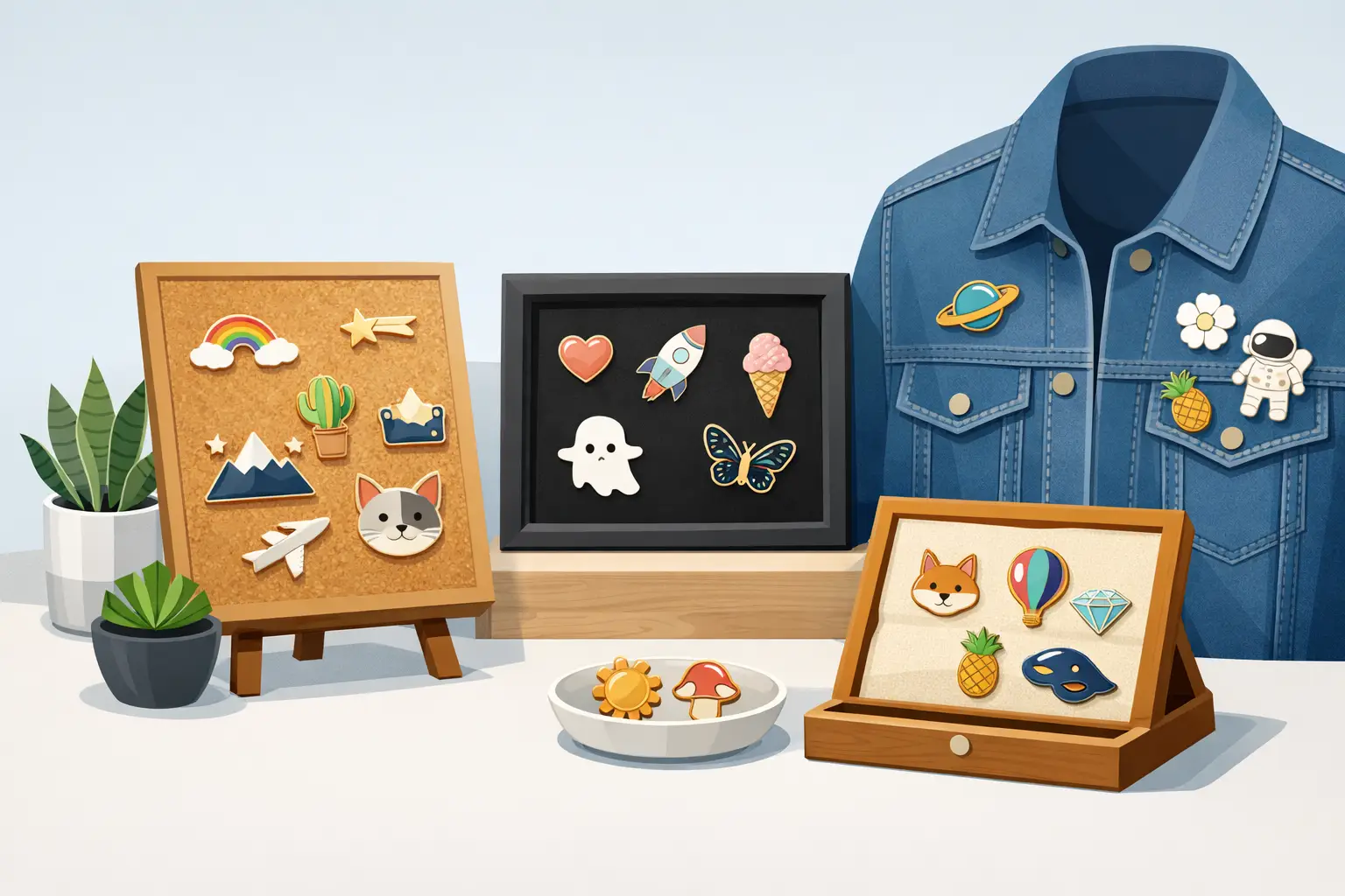 How to Display Enamel Pins Without Hiding Them