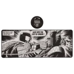 rb jd02 deskpad coaster trans Judge Dredd comic panel