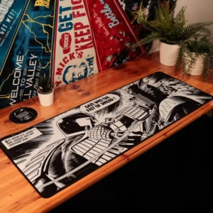 Judge Dredd comic art mousepad