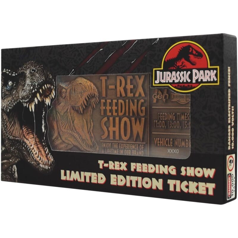 trex ticket square Jurassic Park T-Rex ticket