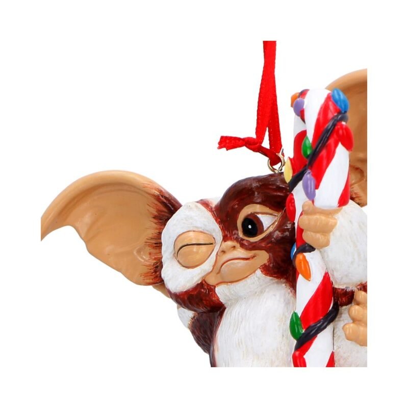 Gremlin with candy cane ornament