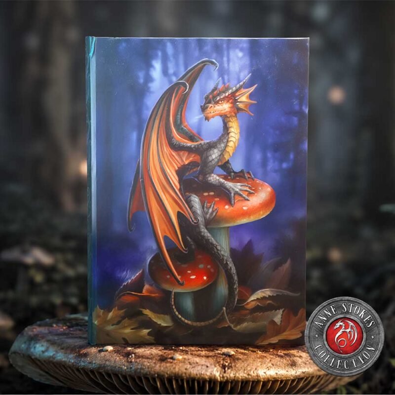 Dragon on mushroom fantasy art