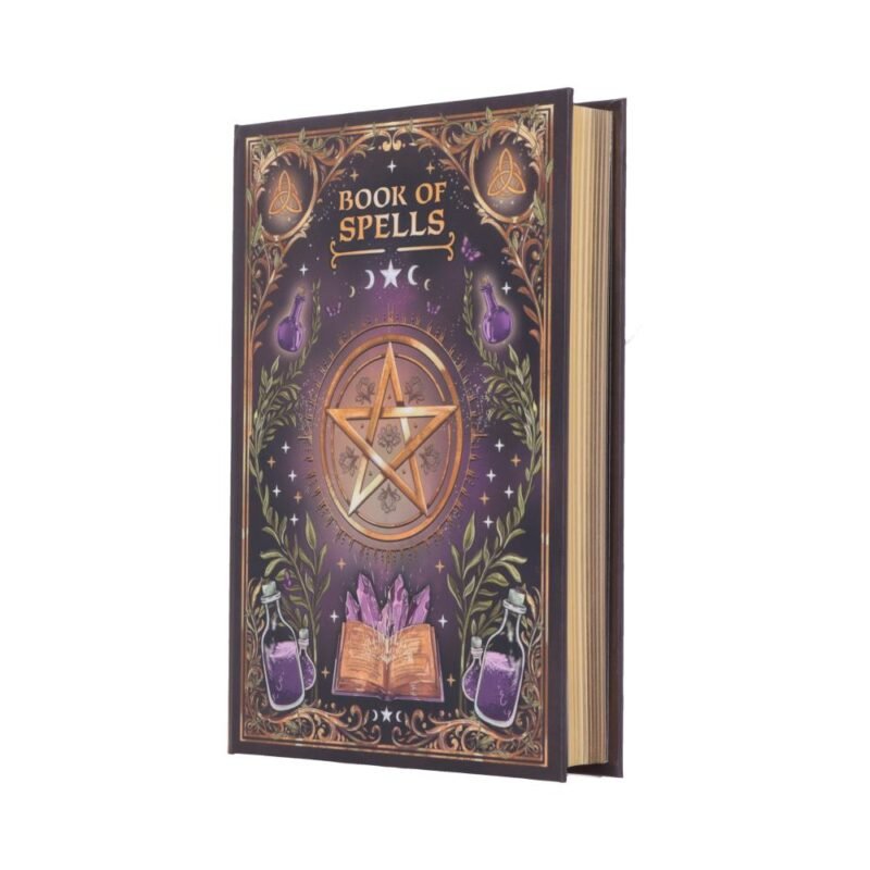 Book of spells with pentagram