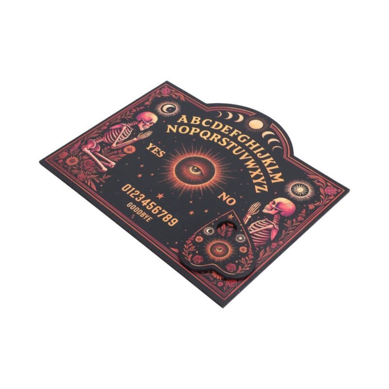 Occult spirit board with skeletons