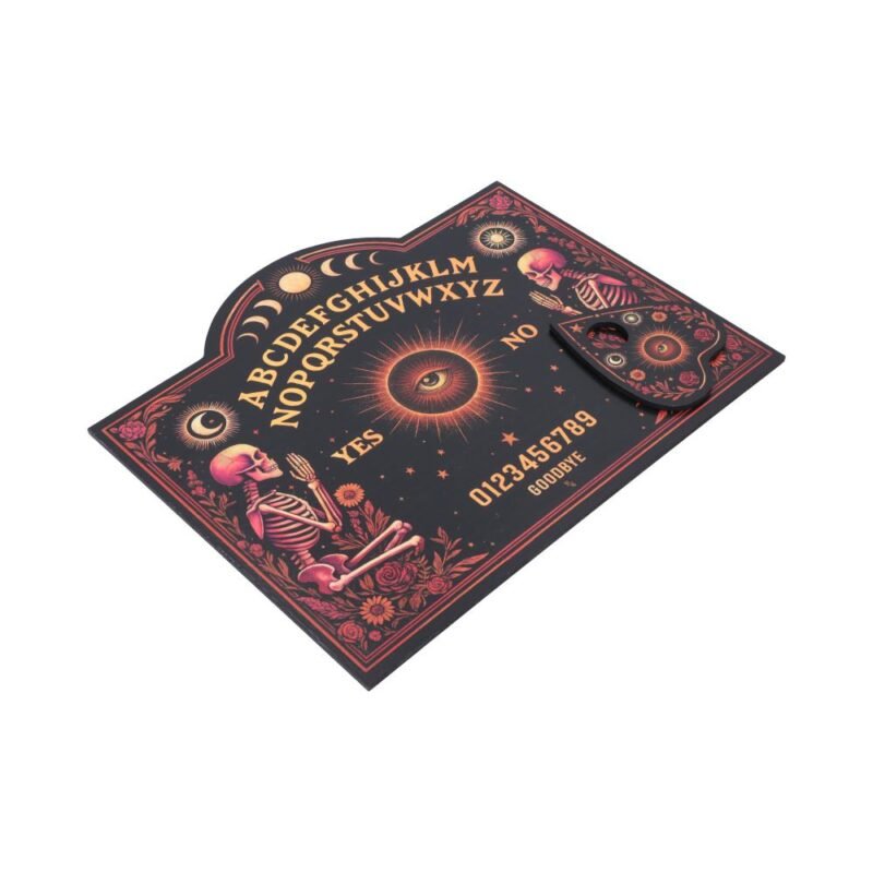 Ouija board with skeleton art
