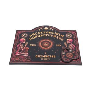 Ouija board with skeleton art