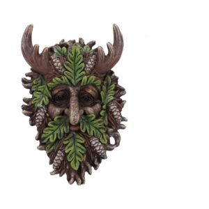 Green man face mask