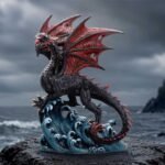 u7764c26 7.jpg Black dragon on ocean waves