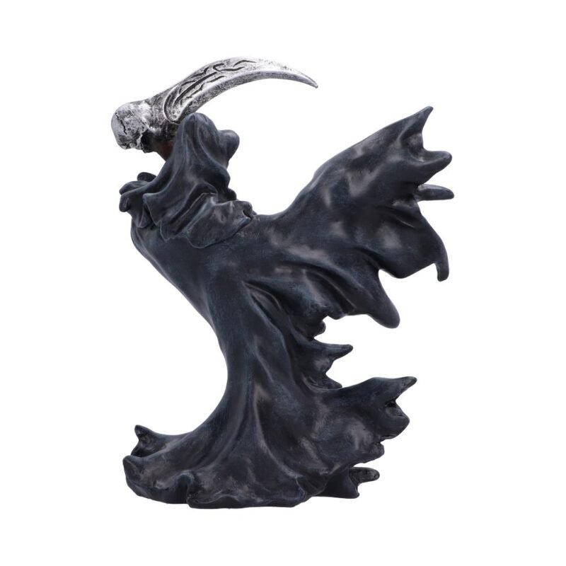 Grim reaper sculpture with scythe