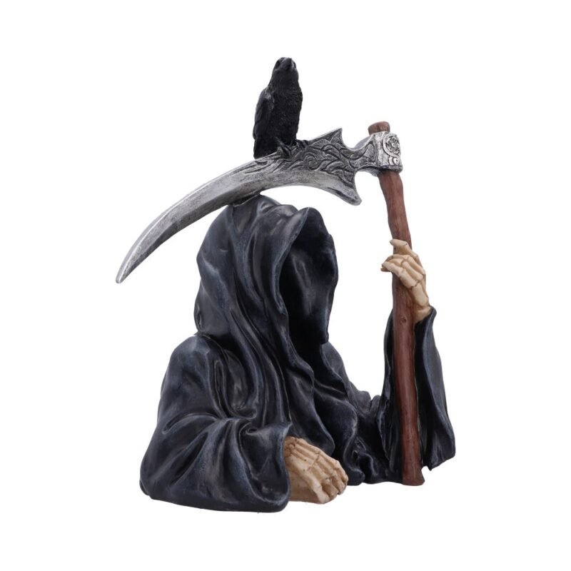Grim reaper with raven scythe