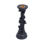 Black ornate rose candle holder