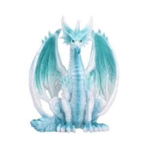 Blue ice dragon statue