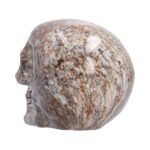Marble skull decor, left profile.
