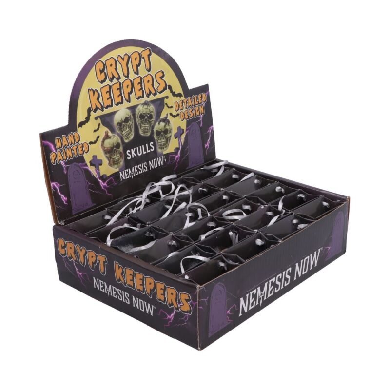Crypt keepers display box skulls