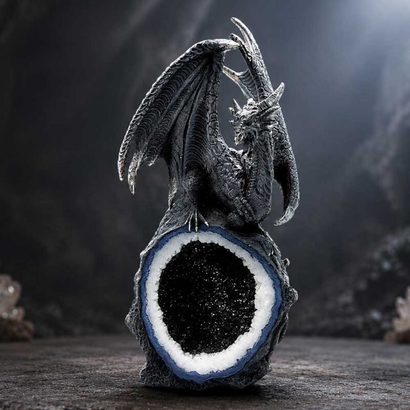 Dragon geode ornament