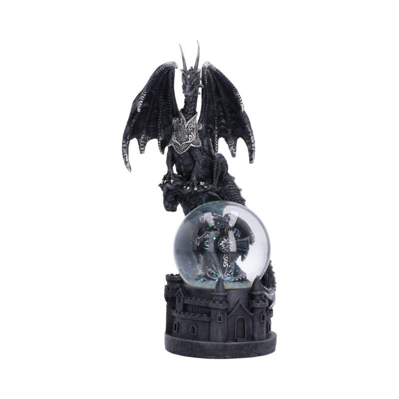 Dragon snow globe with castle