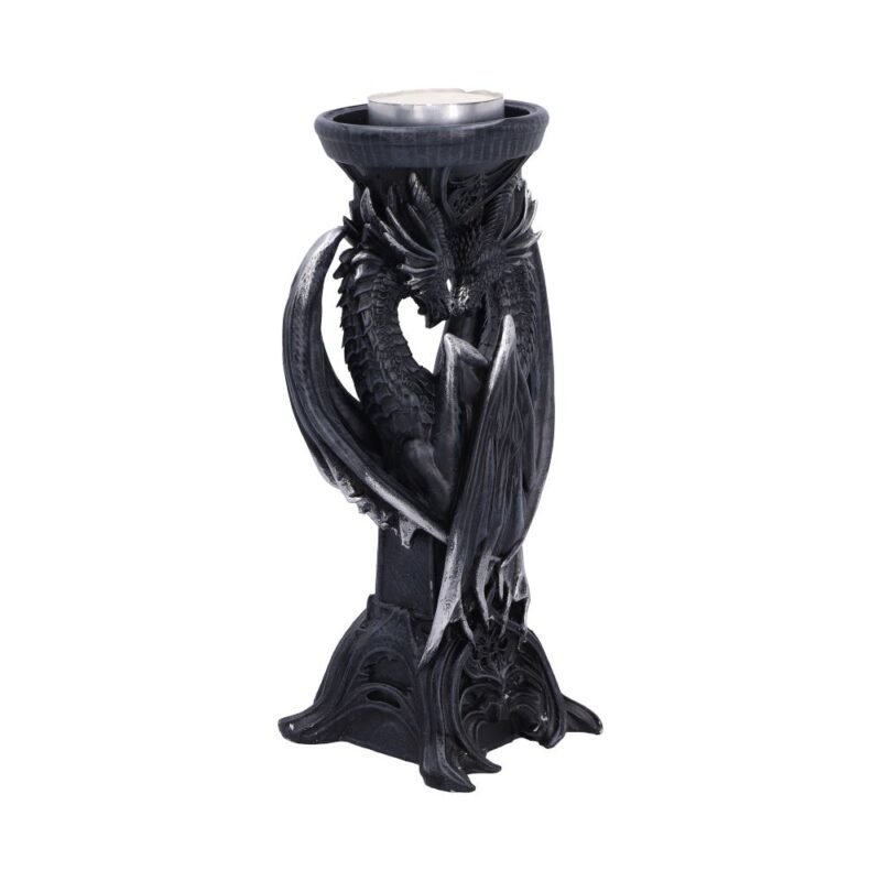 Dragon candelabra on white background